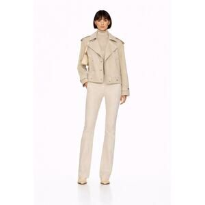 Burberry off-centre canvas trench jacket Light Beige 8 $2999